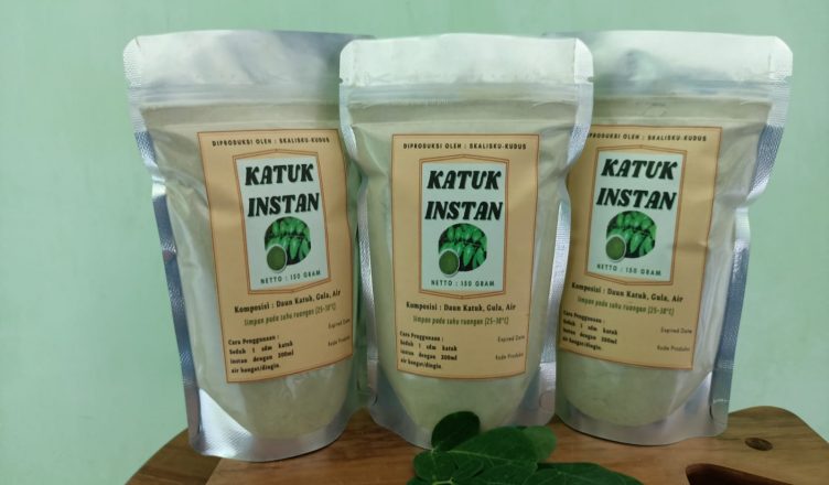 Bahan Baku Melimpah, SMK Al Islam Kudus Produksi Bubuk Katuk Instan