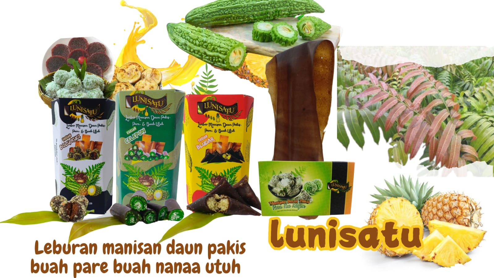 Lunisatu, Inovasi Manisan Unik dari Daun Pakis, Pare, dan Nanas Buatan SMKN 2 Koba