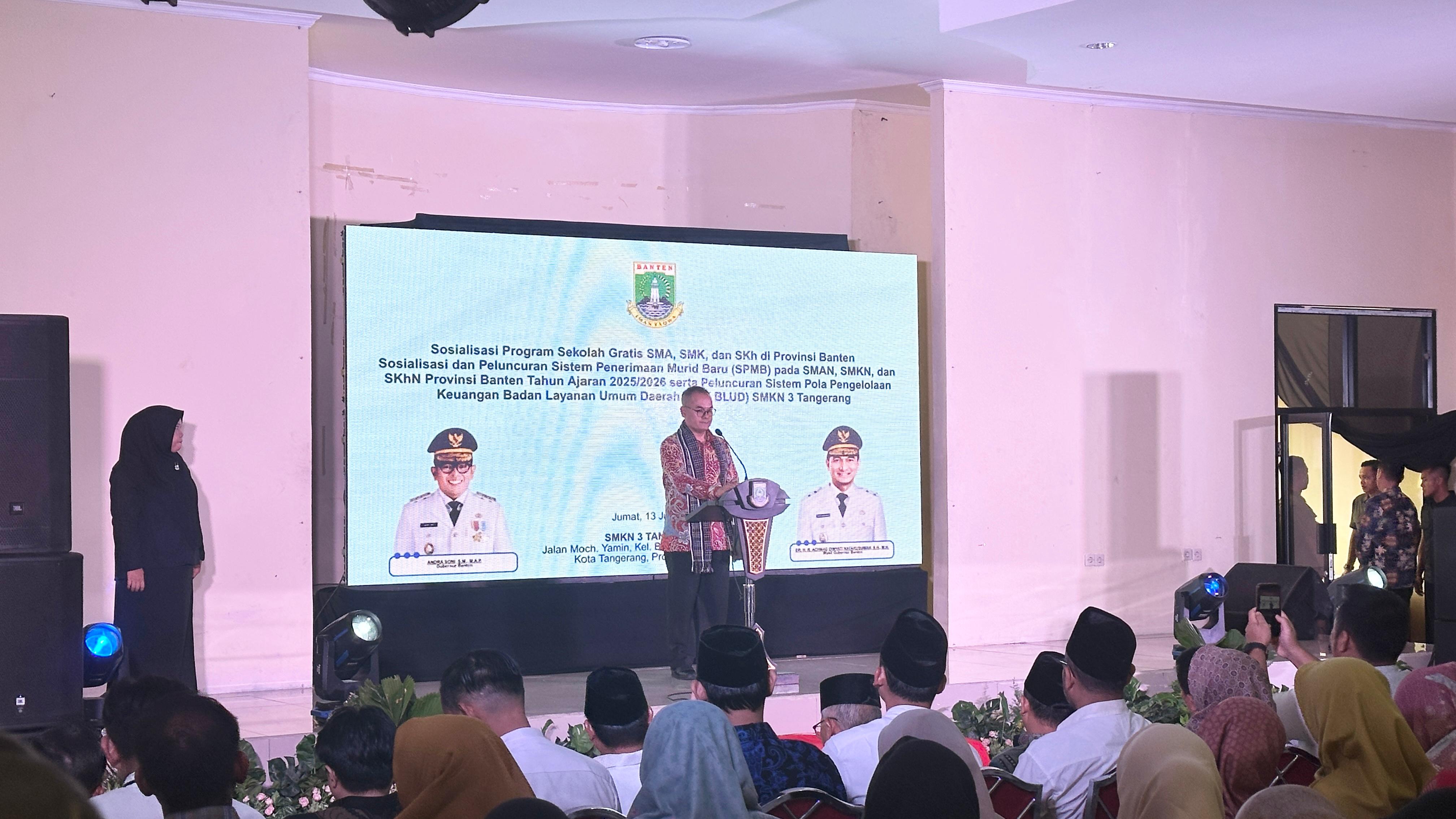 Bisa Tingkatkan Kompetensi Siswa, Dirjen Pendidikan Vokasi PKPLK Apresiasi Peluncuran SMK BLUD di Provinsi Banten