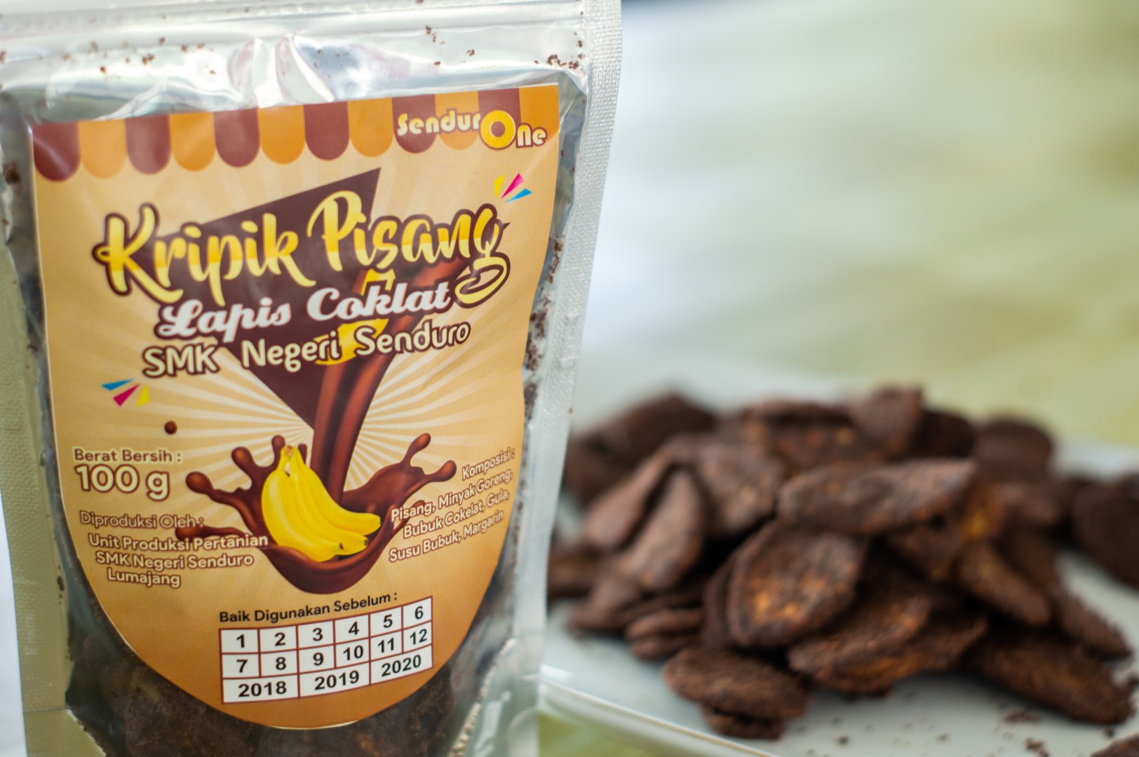 Naikkan Nilai Jual, SMKN Senduro Olah Buah Pisang menjadi Oleh-oleh Keripik Pisang Cokelat Kekinian