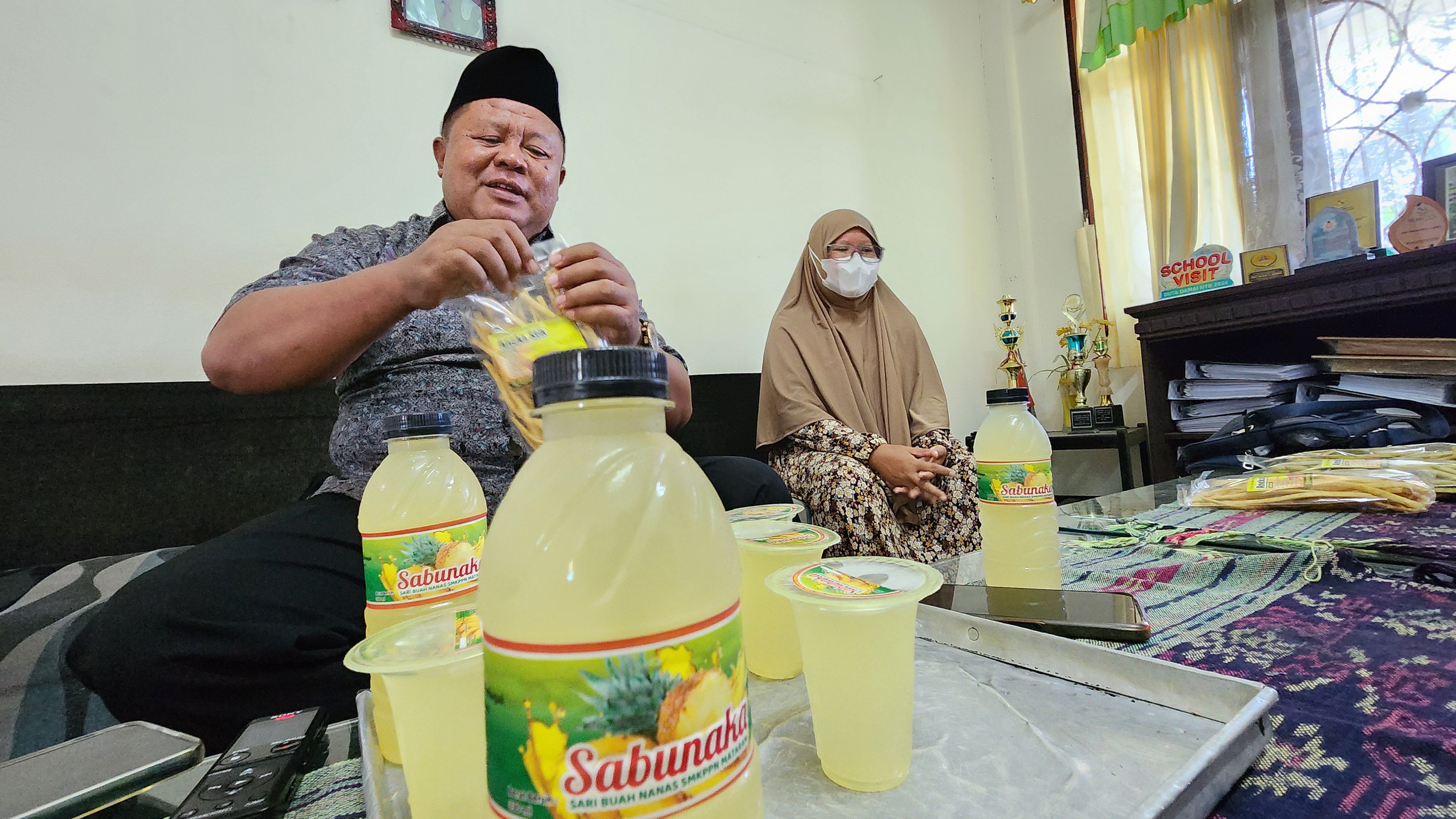 Nanas Melimpah, SMK PPN Mataram Kembangkan menjadi Minuman Kekinian