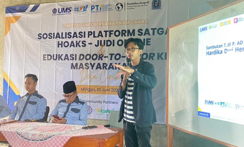 Cegah Hoaks sampai Judi Online, PKBM Cakra dan FKIP UMS Perkuat Literasi Digital