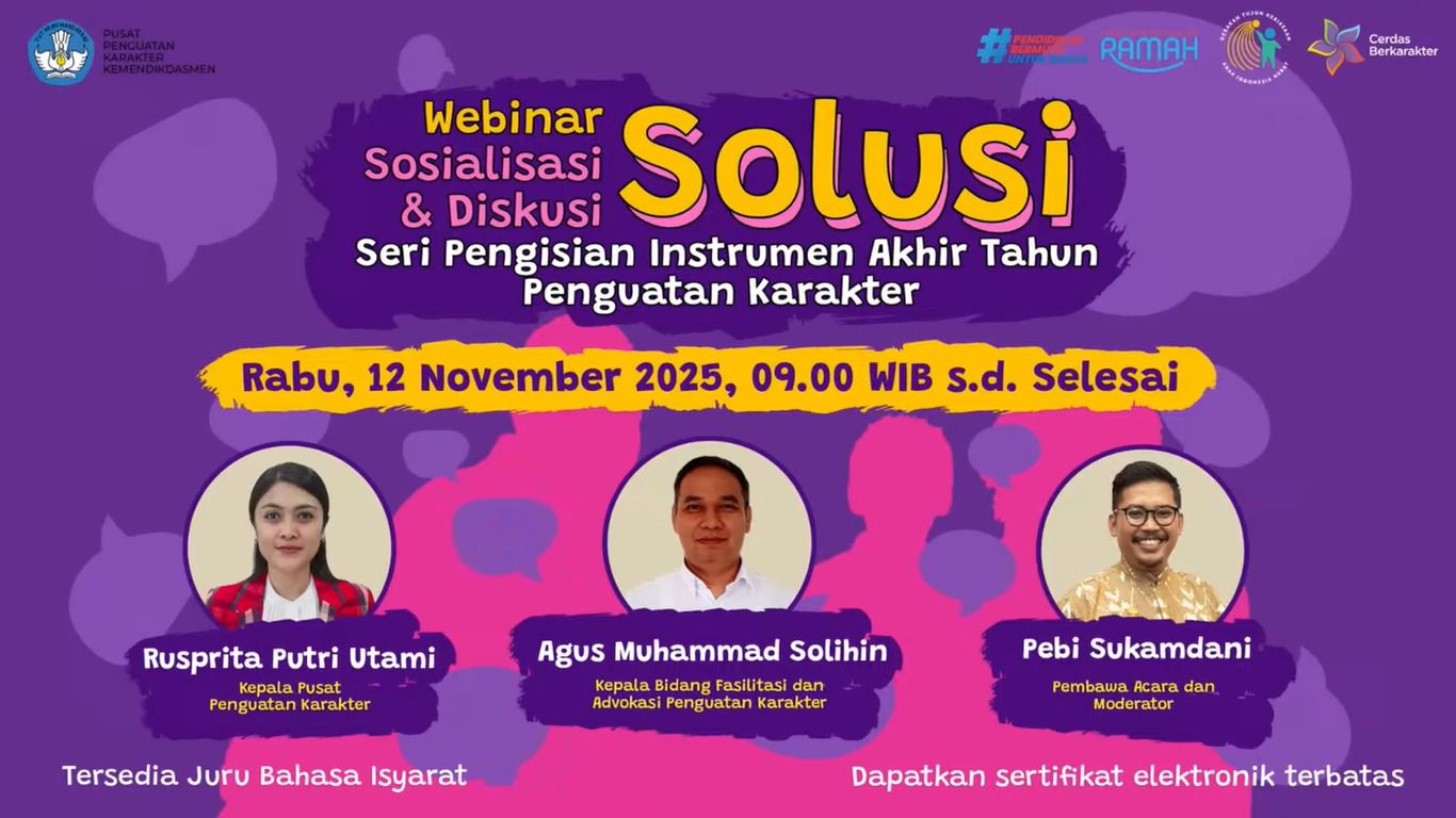 Pengisian Instrumen Akhir Tahun: Semangat Kolaborasi dan Komitmen Kemendikdasmen Kuatkan Karakter Anak Bangsa