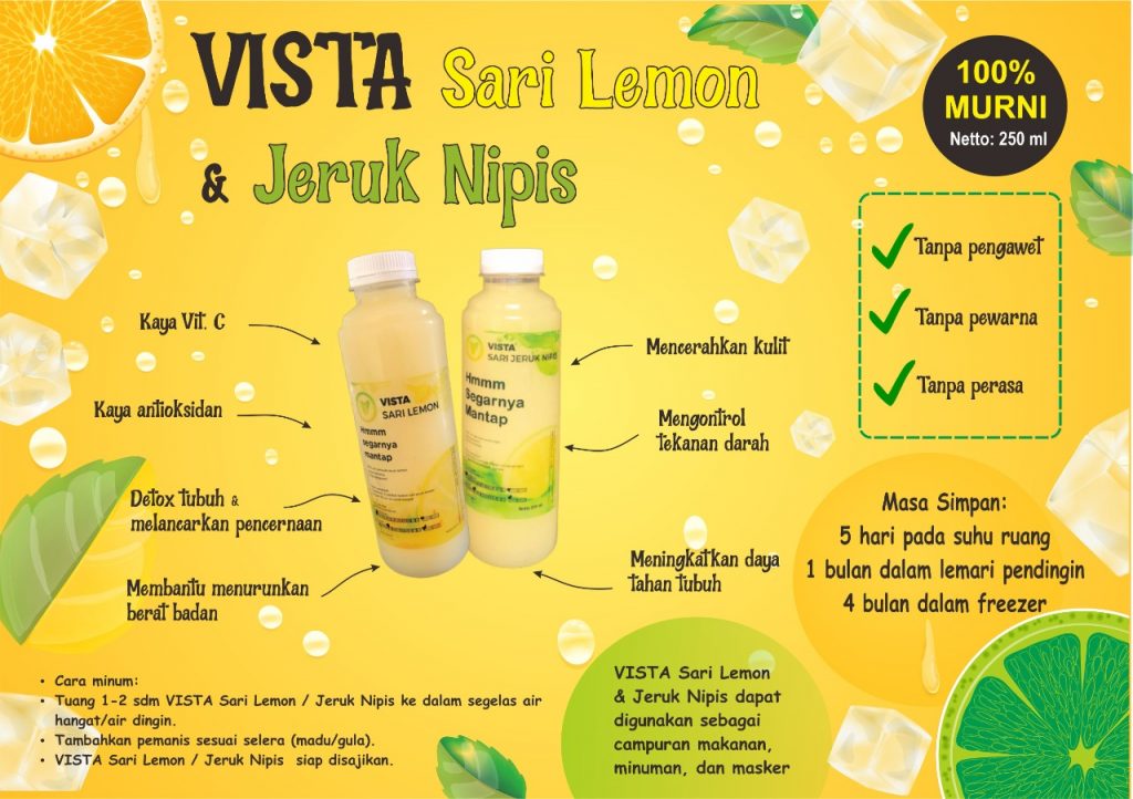 Cuaca Tak Menentu, Vista Sari Lemon dan Jeruk Nipis dari SMKN 2 Slawi Bisa Jadi Solusi
